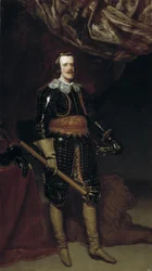 Felipe IV con un león